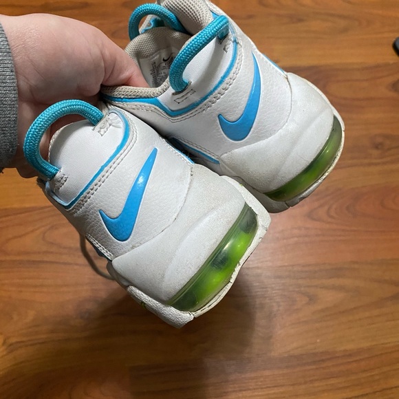 NIKE AIR More Tempo white multi color spell out sneakers lace up colorful retro - Picture 3 of 11